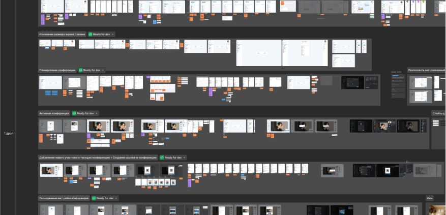 Скриншот внедрения дизайн-системы в макеты